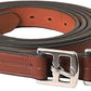 Exion Pre-Stretched Leather Stirrup Leathers for English Saddles | Premium Vegetable-Tanned Non-Stretch Stirrups for Jumping, Dressage & Schooling | 18-Hole Numbered Adjustment & SS Buckles