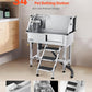 VEVOR Stainless Steel Dog Washing Station, 34 inch Pet Grooming Tub w/Storage Stairs, Faucet & Showerhead & Soap Holder Dog Bathtub, Pet Wash Station for Small Pets (Right Door)