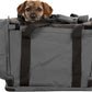 SturdiBag Pro 2.0 Pet Travel Carrier with Flexible Height for Cats and Dogs | Soft Sided Pet Carrier Bag with Safety Clips and Seatbelt Straps for Airplane or Car Travel | Medium, Smoke