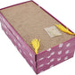 PEEKAB Cat Scratcher Cardboard Wide Scratching Board Reversible Corrugate Cat Scratch Pad with Box Catnip Included Large 3PCS