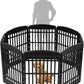 IRIS USA 34" 8-Panel Dog Playpen, 63 x 63 x 35, Puppy Fence, Puppy Playpen, Dog Play Pen Indoors, Pet Fence, Puppies/Small Dogs, Black