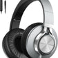 AILIHEN C90 Wired Headphones with Microphone Volume Control, Noise Reduction Over Ear Headphones Wired 3.5mm, Super Soft Corded Headphone for Cellphones, Tablet and Chromebook (Grey)