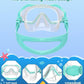 W WSTOO Kids Swim Goggles with Nose Cover,Snorkel Diving Swimming Mask for Youth 5-15,HD 3-Window Wide Vision Anti-Shattered Lens Anti-Fog&Leak