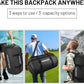 40L/60L/90L Large Waterproof Duffle Bag Backpack for Men, Mens Duffel Backpack Bags for Traveling, Heavy Duty (Black, 60L)
