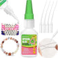 Bracelet Jewelry Glue for Elastic String, 30g Clear Elastic Knot Fixing Drip Adhesive for Bracelet String, Clay Beads, Rhinestones, Jewelry Making Kit ??Waterproof, Flexible, Non-Toxic Craft Glue