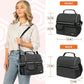 OPUX Lunch Box for Men, Adult Lunch Box Cooler, Insulated Lunch Bag Women, Dual Compartment Lunchbox for Work, Leakproof Double Decker Lunch Bag, Soft Lunch Pail Tote Boys Girls Kids School, Dark Gray