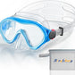 Kids Swim Goggles with Nose Cover -Diving Mask Leak-Proof Design for Boys Girls Ages 5-15 | Anti-Fog & UV Protection Swimming Glasses