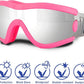 Small Dog Sunglasses with Adjustable Strap UV Protection, Winproof Puppy Sunglasses, Suitable for Dogs Eyes Protection，Soft Dog Goggles