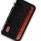 Real Leather Wallet RFID Family Passport Holder Waterproof Travel Essentials (Black)