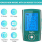 Belifu Dual Channel TENS EMS Unit 24 Modes Muscle Stimulator for Pain Relief Therapy, Electronic Pulse Massager Muscle Massager with 10 Pads, Dust-Proof Drawstring Storage Bag, Fastening Cable Ties