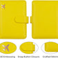 Melsbrinna RFID Passport Holder for Travel Women/Men, Cute RFID Blocking Wallet with Card Slots, Travel Wallet/Passport Case (1, Yellow)
