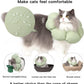 Cat Cone Collar,Cute Waterproof Cat Recovery Collar,Anti-Bite Lick Wound Healing Safety Elizabethan e Collar for Cats,Green Flower All-Season Style