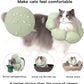 Cat Cone Collar,Cute Waterproof Cat Recovery Collar,Anti-Bite Lick Wound Healing Safety Elizabethan e Collar for Cats,Green Flower All-Season Style