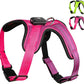 Light Up Dog Harness, Rechargeable LED Dog Harness with Battery Level Indicator, Adjustable Reflective Safety Vest for Night Walking, Soft Mesh Lighted Harness for Medium Large Dogs(5-90lbs)