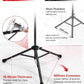 Gonex Baseball Softball Practice Hitting Batting Tripod Stand Rubber Tee Collapsible Portable with Carrying Bag