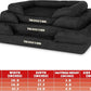 The Dog’s Bed, Medium Black Faux PL 30x23.5, Memory Foam, Pain Relief: Arthritis, Hip & Elbow Dysplasia, Post Surgery, Lameness, Supportive, Calming, Washable Cover, Veterinary Approved