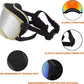 Winproof Large Dog Sunglasses with Adjustable Strap, UV Protection, Soft Goggles for Medium-Large Dogs