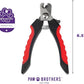 Ryan's Pet Supplies Paw Brothers Nail Clipper for Dogs and Cats, Pet Nail Clippers, Safe Grooming Tool, Professional Grade, Stainless Steel Blades, Saftey Guard, Large, 6.5 inches