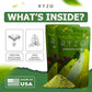 RYZE SUPERFOODS Mushroom Matcha Starter Kit, USDA Organic with 6 Adaptogenic Mushrooms and Ceremonial-Grade Matcha, Energy, Focus, Digestion, Immunity with Turkey Tail, Shiitake, Reishi, 60 servings