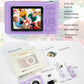 Digital Camera, 44MP Full HD 1080P Point and Shoot Camera with 64GB Card, Anti Shake 16X Zoom Compact Volg Cameras, Portable Small Digicam Gift for Kids, Ages Teen Girl Boy - Purple