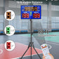 Basketball Digital Scoreboard with Remote,Battery Powered Portable Tabletop Electronic Scoreboard with 75dB Buzzer,Countdown Timer & Score for Games