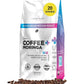 Livingood Daily Coffee with Moringa, Whole Bean Medium Roast Coffee with Plant Based Ingredients for Morning Energy, Made with Moringa Powder, Organic, Non GMO, Vegan, Gluten Free, 20 Srvgs, 12 oz Bag