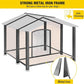Aivituvin Outdoor Dog House with Chewproof Strong Metal Frame Outside Dog Kennel Weatherproof for Medium to Large Dogs, (41.5" L x 41.4" D x 34.1" H)