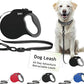 DOCO Retractable Dog Leash for Large Dogs (Length - 16’, Weight - Upto 110lb) Reflective Tape Lead with Stop and Lock Control, Tangle Free 360° Swivel Snap & Anti-Slip Grip (Black, Large)