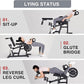 ANICZON Leg Extension and Curl Machine, Leg Rotary Extension for Thigh with Adjustable Seat & Backrest, Lower Body Leg Machine with Plate Loaded for Home Gym