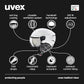 uvex Instinct Visor - Adjustable ski & Snowboard Helmet with Integrated Visor for Women & Men - White-Black Matte - Medium