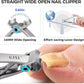 Toenail Clippers for Ingrown Thick Toenails, 16mm/37mm Wide Opening Heavy Duty Toe Nail Clippers for Men Thick Nails with Long Handle, 45 Degrees Very Sharp Slanted Curved Blade Toenail Clippers