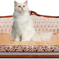 Scratching Sofa, Couch Shaped Thick Scratching Cardboard, Lounge Bed for Indoor Rest&Play, Sofa Scratcher Pad (Silver, 27.6" L X 12.4" W X 11.8" H)