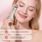 Gua Sha Facial Tools and Face Roller Set, Lymphatic Drainage Massager，Stainless Steel Facial Sculpting Eyes Roller Guasha for Face, Chin & Jawline Sculpting,Skin Care (White)