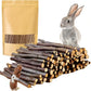 600g Organic Apple Sticks Small Animals Molar Wood Treats Toys for Chinchillas Guinea Pig Rabbits Hamster Gerbil Parrot Bunny Chew Stick Toys, 21.2 OZ