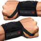 Hustle Athletics Wrist Wraps for Weightlifting – Max Wrist Support for Safe & Heavy Lifts, USPA Approved 18" & 12" Lengths, Thumb Loop Gym Straps for Powerlifting & Weight Lifting for Men and Women