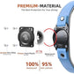 AirTag Dog Collar - Leather Dog Collar with Air Tag Holder | IPX8 Waterproof, Reflective, High - End, Adjustable Soft Padded | Dog GPS Tracker Collars Fit for Medium Large Dogs (Blue, M)