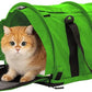 SturdiBag Pro 2.0 Pet Travel Carrier for Cats and Dogs | Soft Sided Pet Carrier Bag with Safety Clips and Seatbelt Straps for Car Travel | XL, Lime