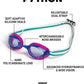 ARENA Unisex Python Racing Swim Goggles for Men and Women Anti-Fog No Leak Max Comfort Dual Strap, Mirror/Non-Mirror Lens