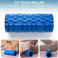 5 in 1 Foam Roller Set for Deep Tissue Muscle Massage, High Density Trigger Point Fitness Patented Exercise Foam Roller, Massage Roller, Massage Ball, Resistance Band, for Whole Body