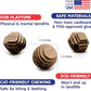 Cat Ball Toys by Americat – Made in USA – Safe Cardboard Cat Toys – for Interactive and Independent Play, Exercise & Stress Relief for All Breeds & Ages (Variety Pack of 3 Balls)