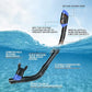 Odoland Kids Snorkeling Packages Snorkel Set, Dry Top Snorkel Mask with Adjustable Swim Fins for Boys and Girls Age 7-14