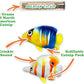 Meowijuana Refillable Cat Toys | Get Bubbly - Tropical Fish Catnip Toys | Includes Potent Hand Harvested Catnip Grown in North America | Promotes Play and Cat Health