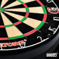 Gladiator Dartboard with Top-Grade African Sisal and Sword Edge Staple Free Wire Spider for Maximum Scoring Potential and Less Bounce Outs