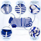 Lukovee Recovery Suit for Dogs - Zipper Onesie for Female & Male Dogs, Abdominal Wounds Cone E-Collar Alternative, Prevent Licking - Spay Recovery Suit (Small, Blue & White)