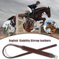 Jeereal Stability Stirrup Leathers with Strong Nylon Core for Equestrian Riding Wide Body English Stirrup Leathers
