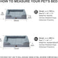 WNPETHOME Dog Beds for Large Sized Dogs, Washable Orthopedic Dog Couch Sofa Bed with Waterproof Lining & Non-Skid Bottom for Pet Sleeping