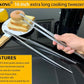 JETKONG 2 Pcs 16-Inch Kitchen Tweezers Extra Long Tweezer Tongs, Heavy Duty Stainless Steel Cooking Tweezers (Silver)