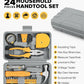 24pcs Home DIY Tool Kit for Household, Office & Garage - General Repair Small Hand Tool Set with Storage Case