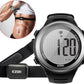 EZON Heart Rate Monitor and Chest Strap, Exercise Heart Rate Monitor, Sports Watch with HRM, Waterproof, Stopwatch, Hourly Chime T007