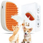 Pet Steam Brush For Cat & Dog - Pets Spray Hair Removal Comb - Cats Indoor Shedding & Grooming Mist Tool - Water Steamer Brushes for Long & Short Haired Dogs - Spritz Defur Comb (Orange)